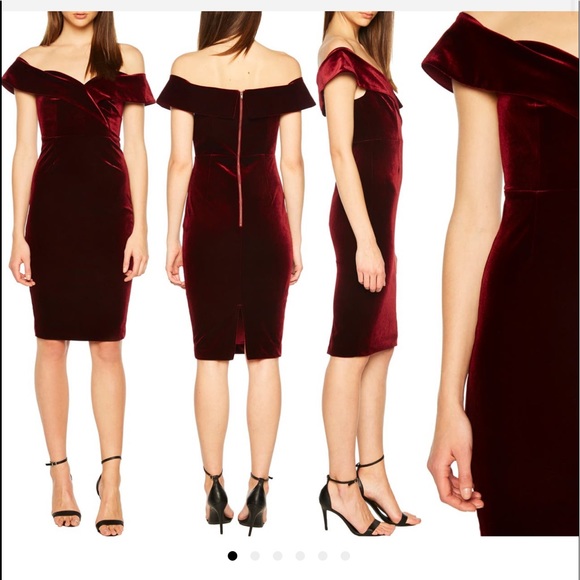 Bardot velvet dress - Picture 1 of 4